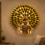 Kamdhenu Cow with Led Metal Wall Hanging